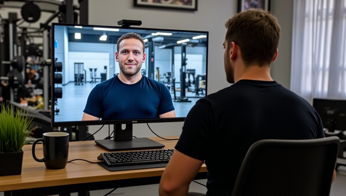 Online Coaching Erstgespräch per Video (KI-generiertes Bild)